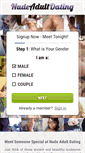 Mobile Screenshot of nudeadultdating.com